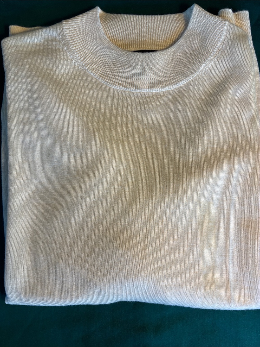 Vintage Men's Crewneck Sweater in Cream — Clean Everyday Knit